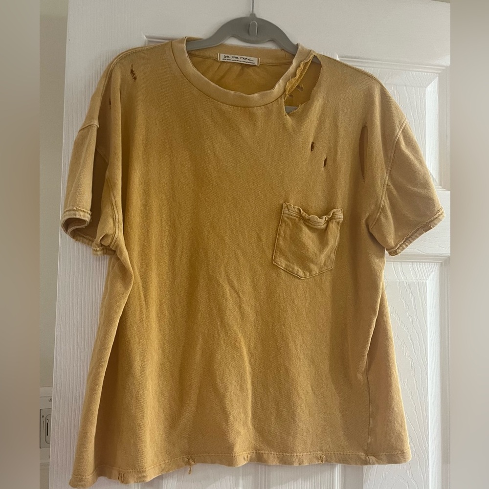 Free People Women’s Distressed T-Shirt